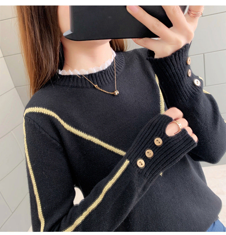 Women's Loose Knit Sweater for Fall/Winter Fashion